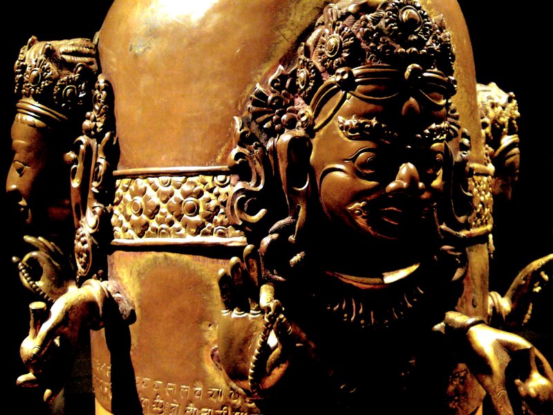 Bronze Deity Statue — Gold
