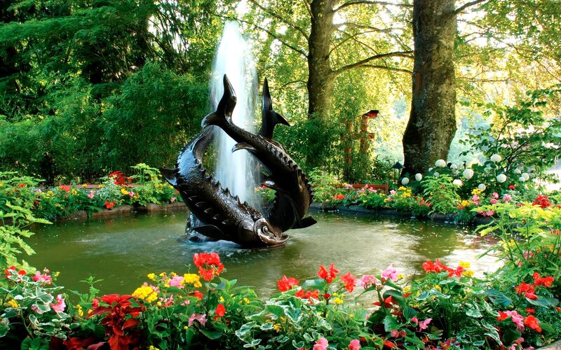 Bronze Fish Sculpture — Green
