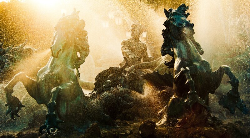 Bronze Fountain Sculpture — Gold