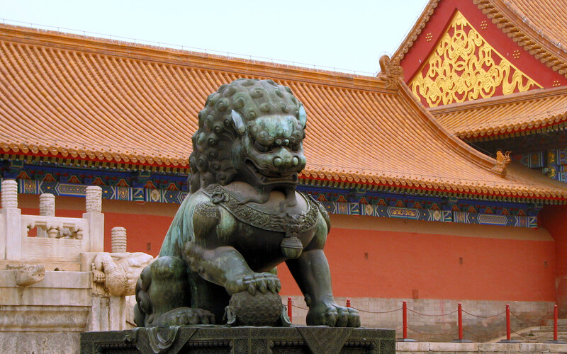 Bronze Guardian Lion