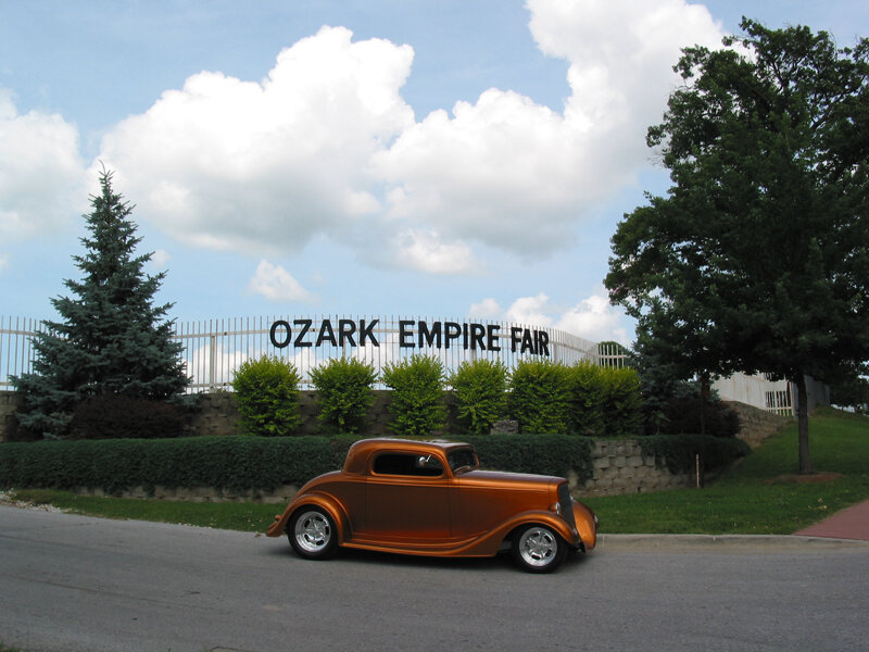 Bronze Hot Rod Car