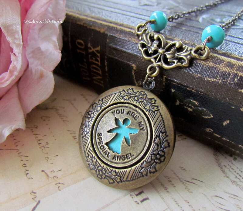 Bronze Locket Necklace
