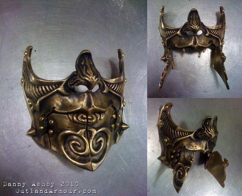 Bronze Mask with Horns