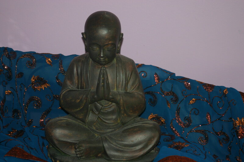 Bronze Monk Statue