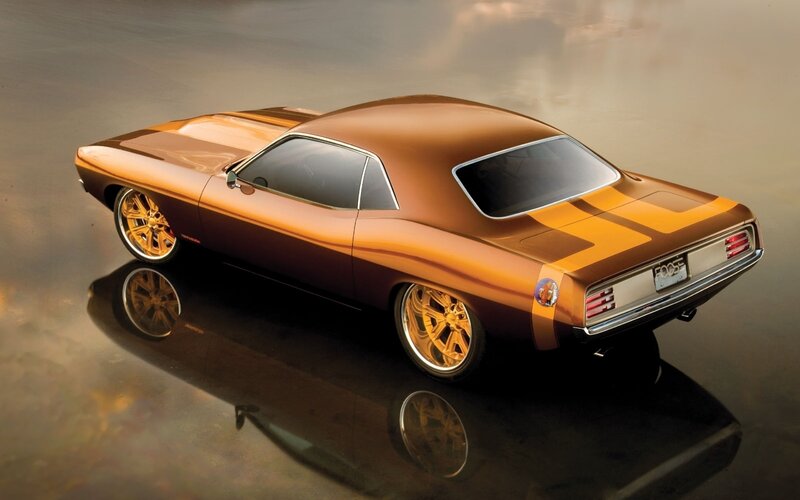 Bronze Muscle Car