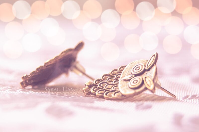 Bronze Owl Earrings