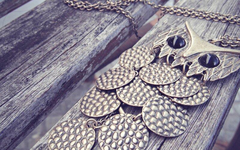 Bronze Owl Necklace