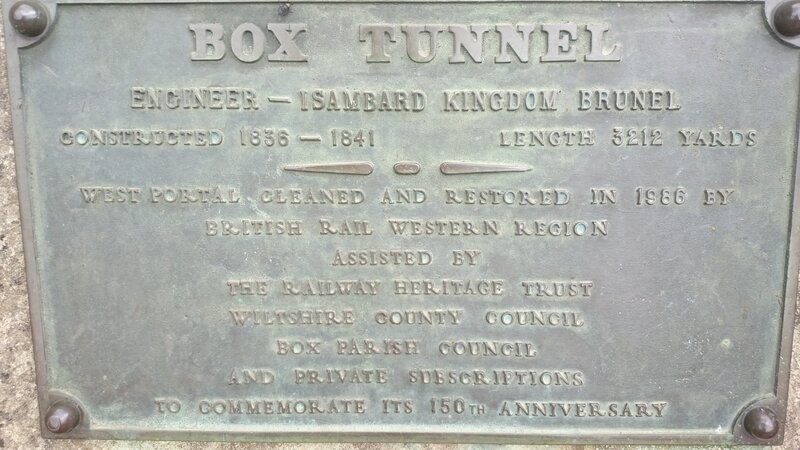 Bronze Plaque on Tunnel