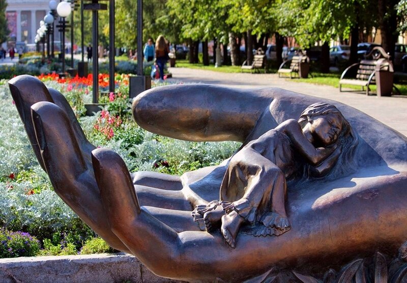 Bronze Sculpture of Child