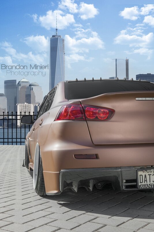 Bronze Sedan Car — Brown, Dramatic, Afternoon, Photograph