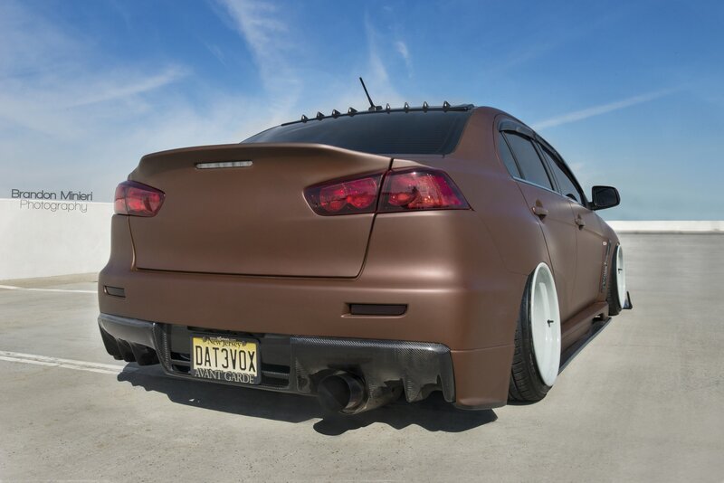 Bronze Sedan Car — Brown, Dramatic, Afternoon