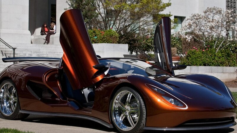 Bronze Sports Car — Brown, Calm
