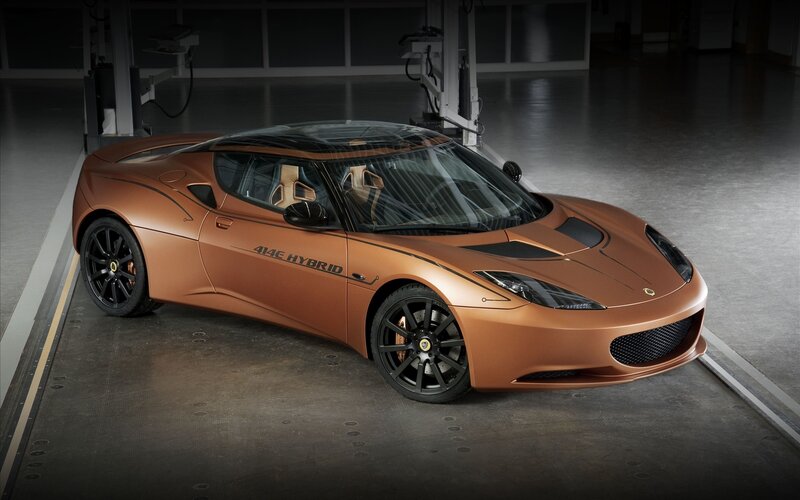 Bronze Sports Car — Brown, Dramatic, Photograph, Garage