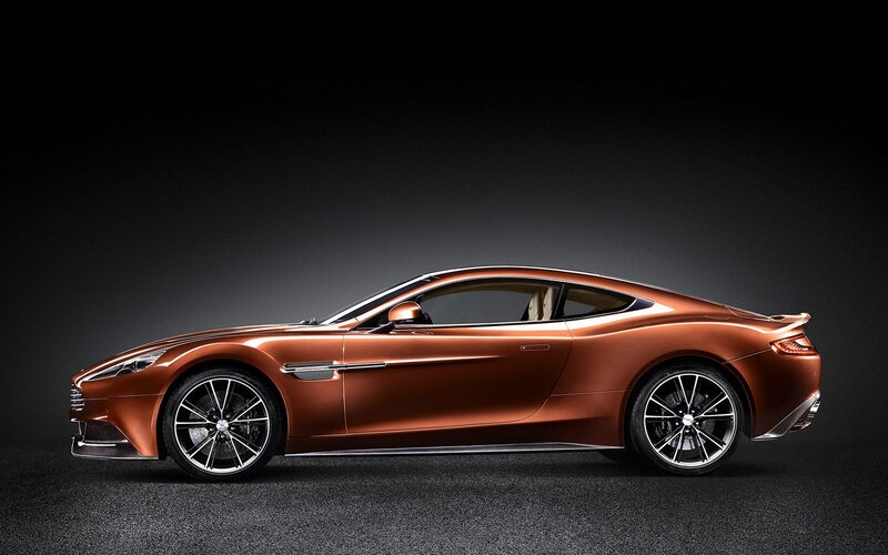 bronze sports car side profile