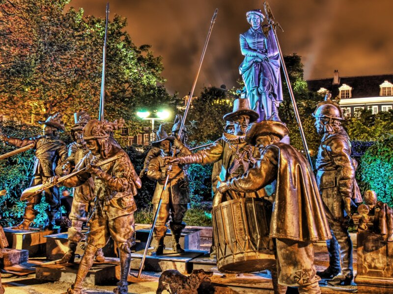 Bronze Statue Group