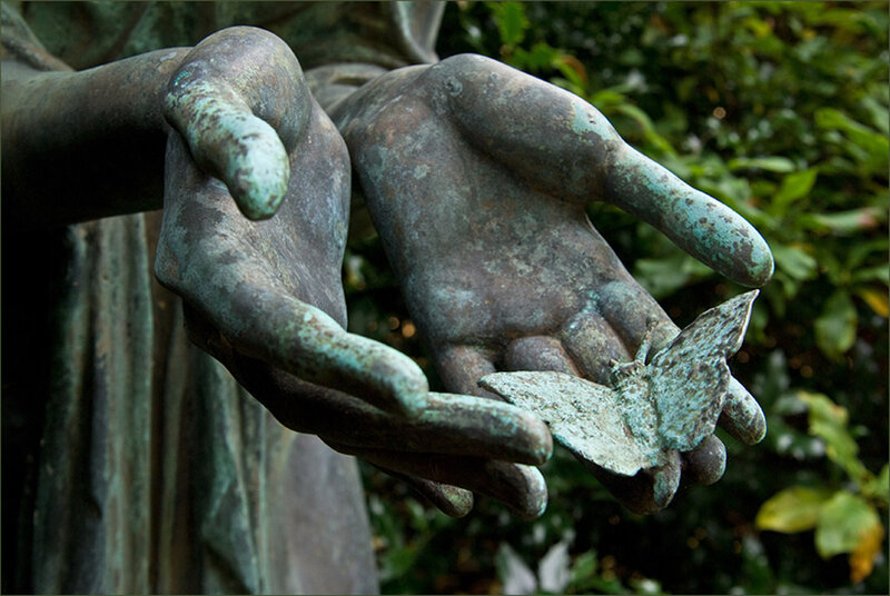 Bronze Statue Hands