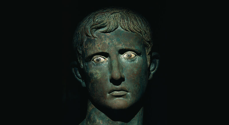 Bronze Statue Head