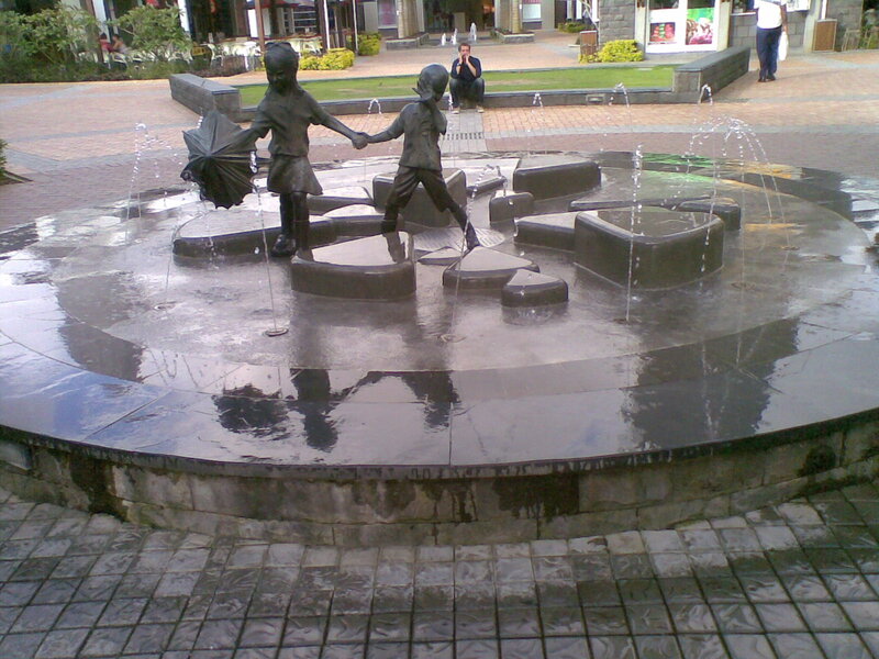 Bronze Statue of Children — Gray