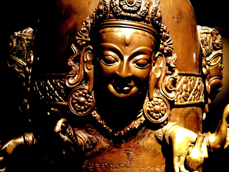 Bronze Statue of Deity — Brown