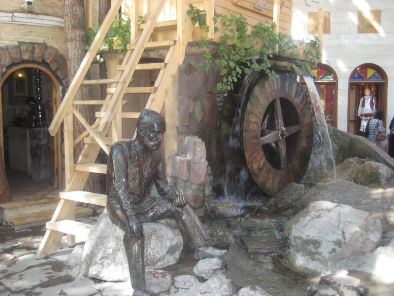 Bronze Statue of Man — Brown, Calm