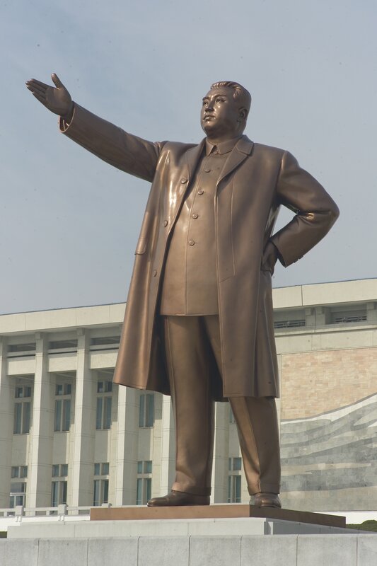 Bronze Statue of Man — Brown, Formal