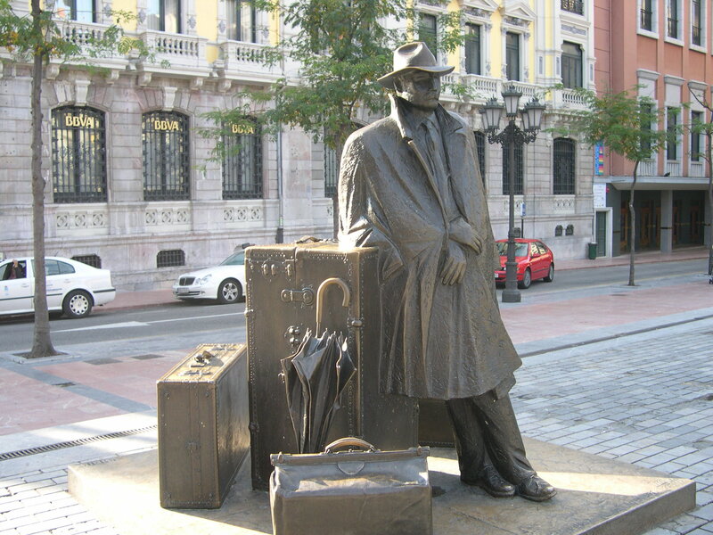 Bronze Statue of Man — Brown