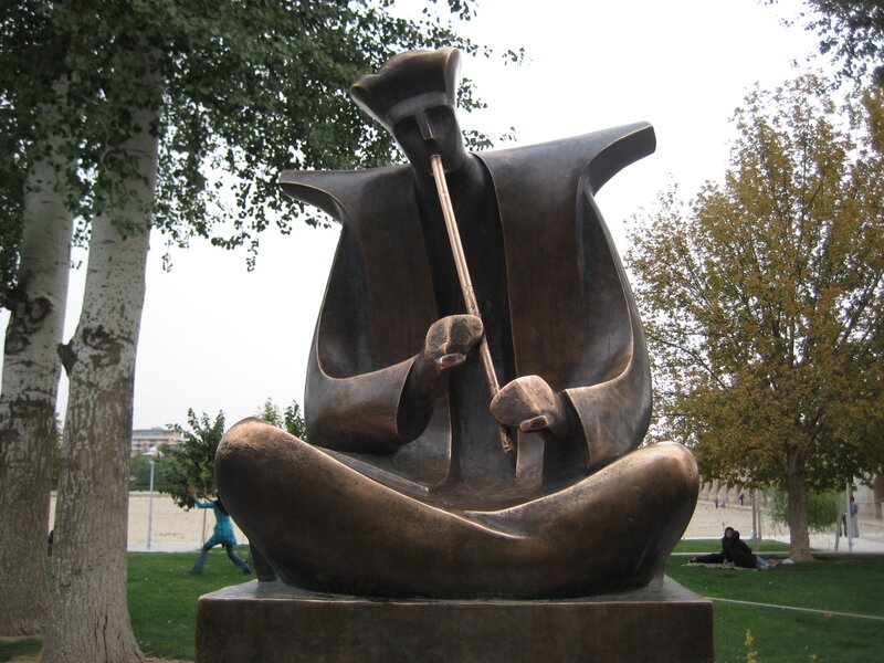 Bronze Statue of Musician