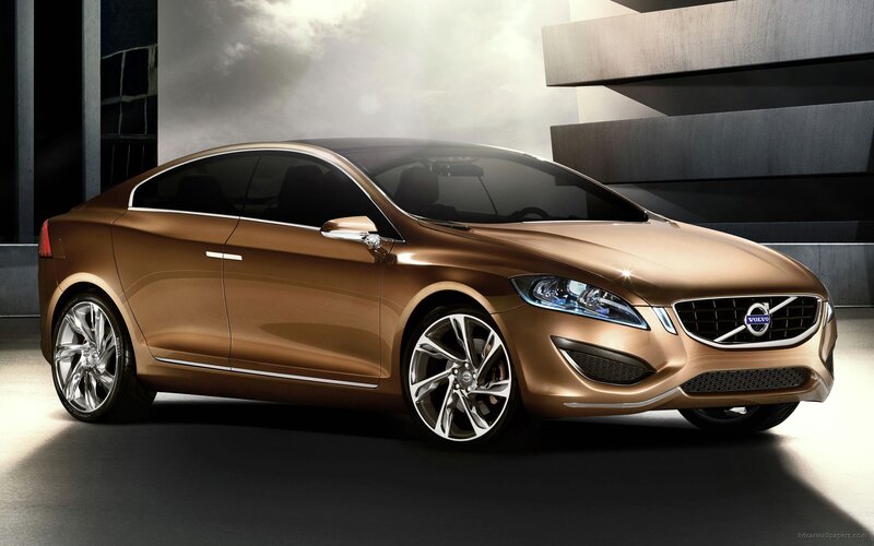 Bronze Volvo Concept Car — Brown, Dramatic, Photograph