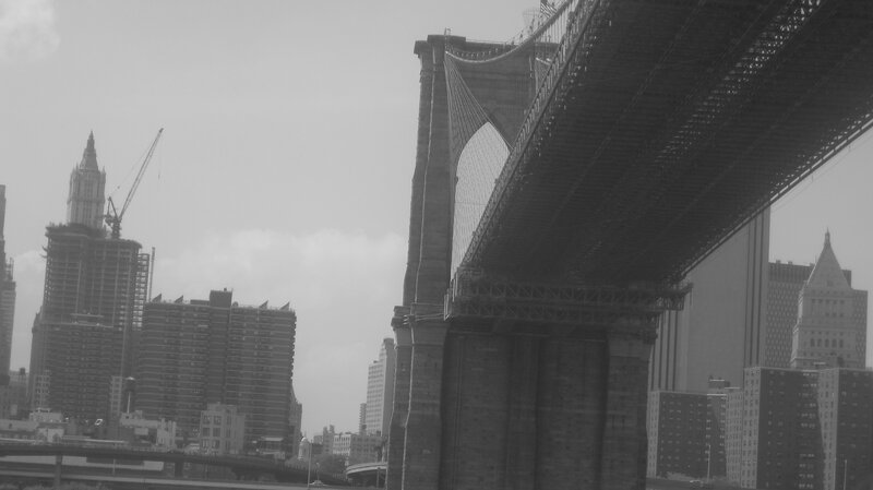Brooklyn Bridge and city skyline