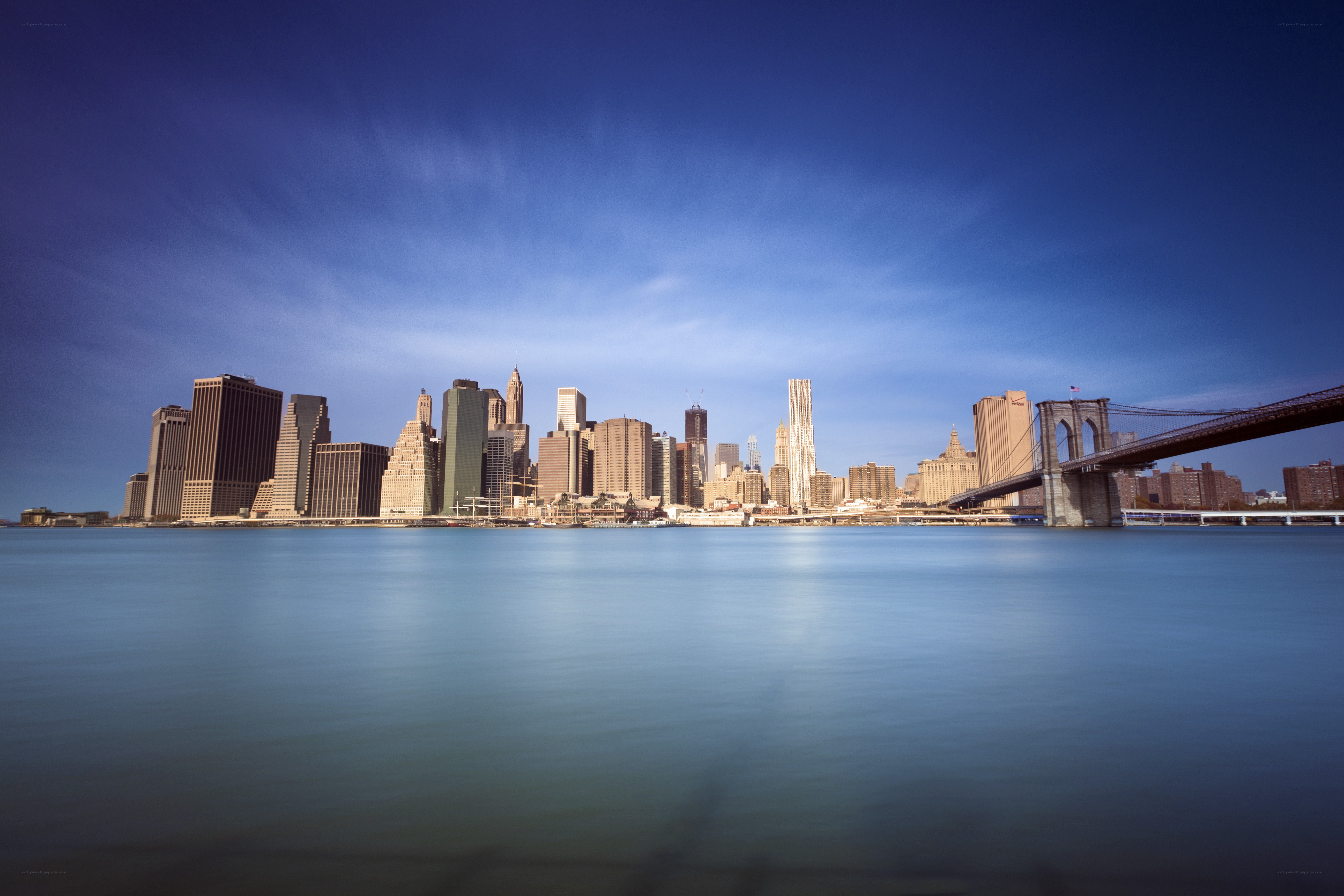 Brooklyn Bridge and Manhattan skyline