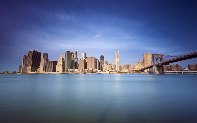 Brooklyn Bridge and Manhattan skyline