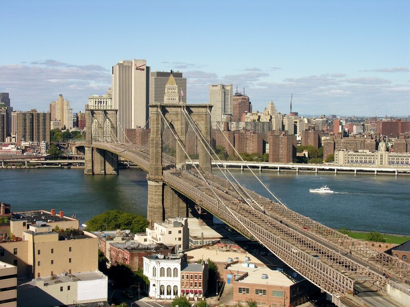 Brooklyn Bridge and NYC skyline