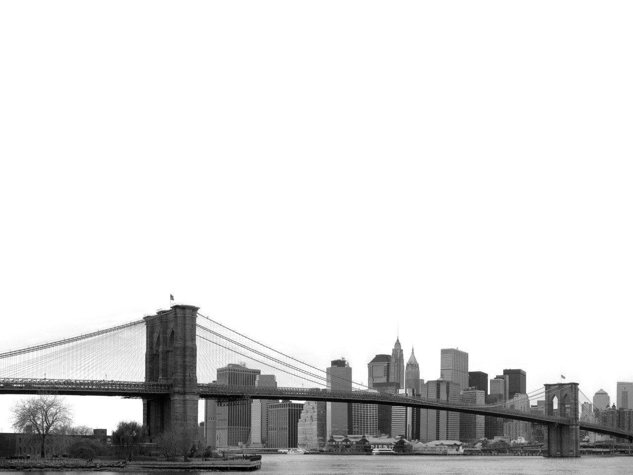 Brooklyn Bridge and NYC skyline