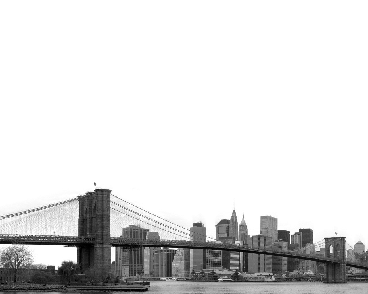 Brooklyn Bridge and NYC skyline