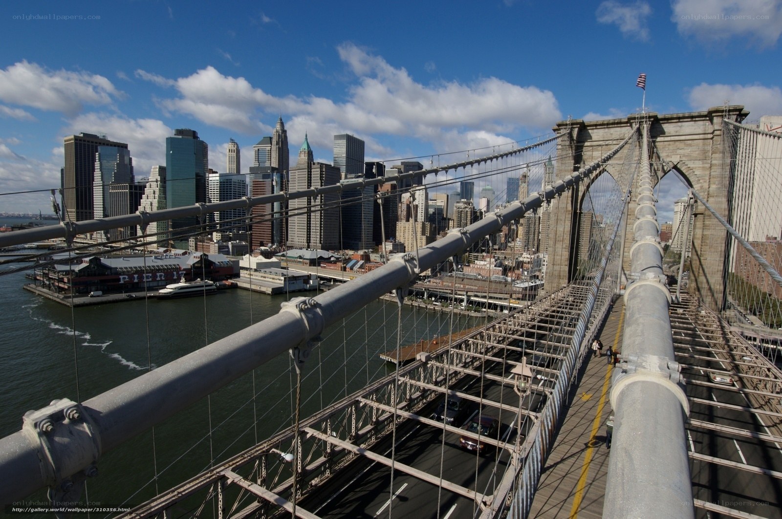 Brooklyn Bridge and NYC skyline