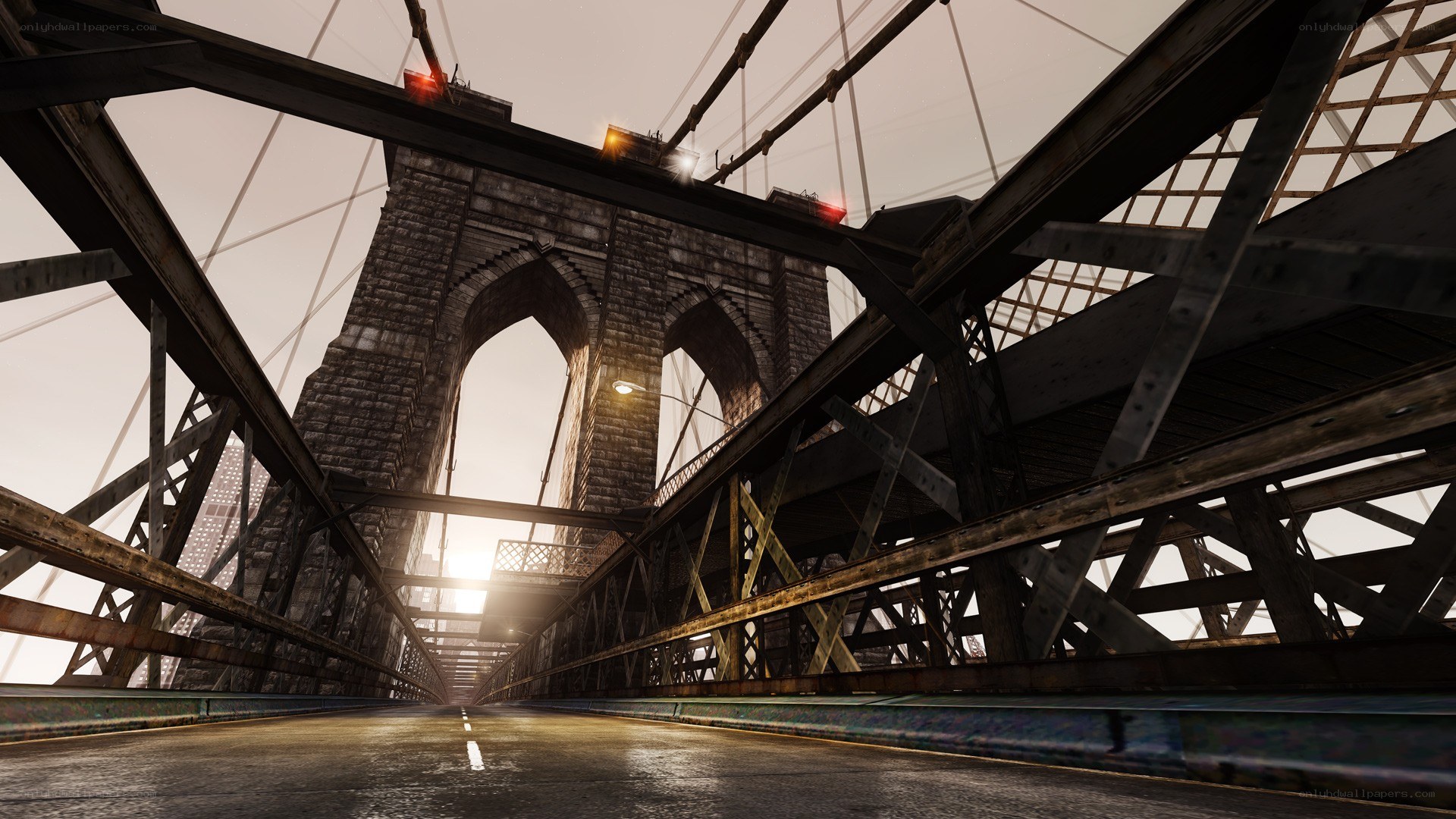 Brooklyn Bridge at dawn