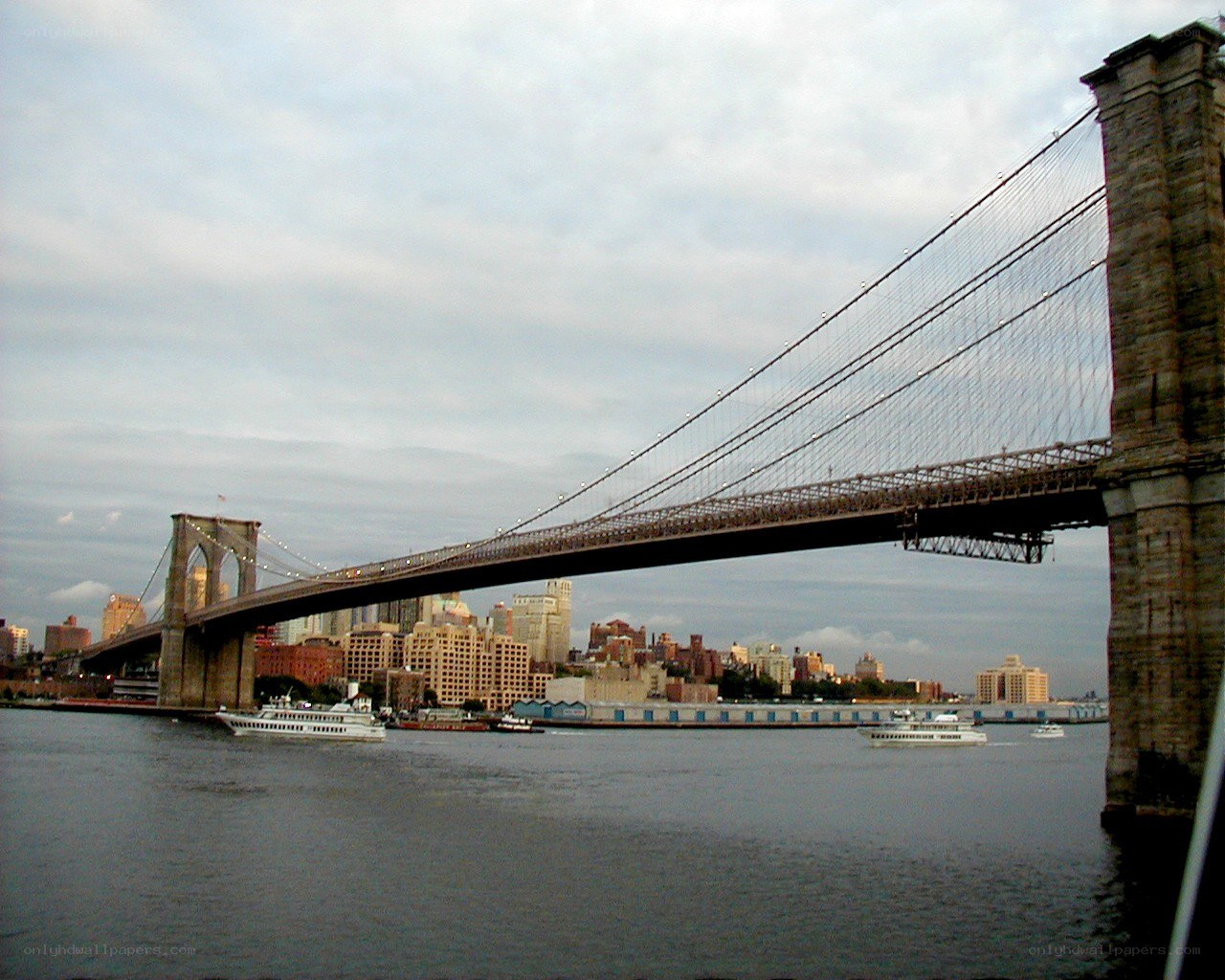 Brooklyn Bridge at dusk