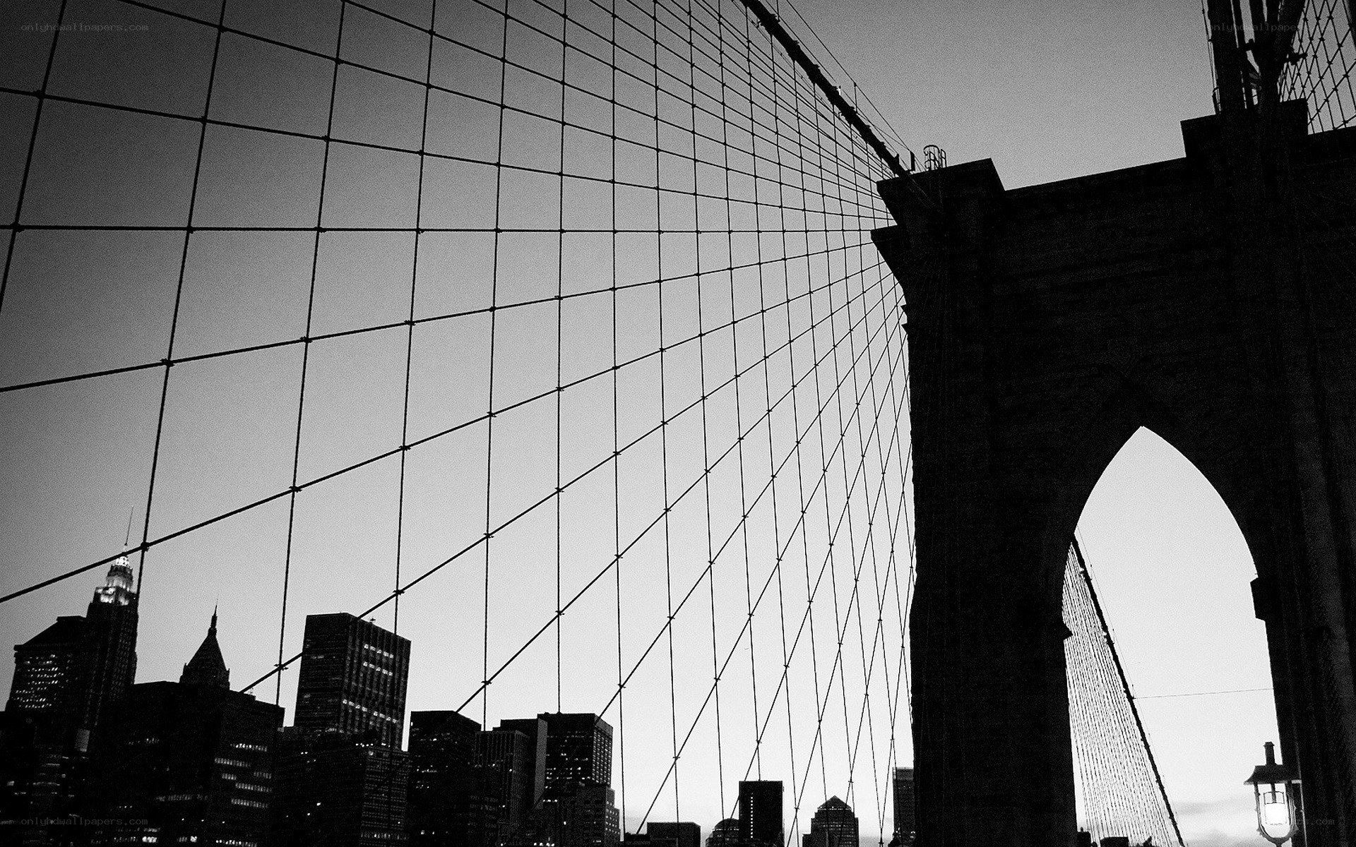 Brooklyn Bridge at dusk