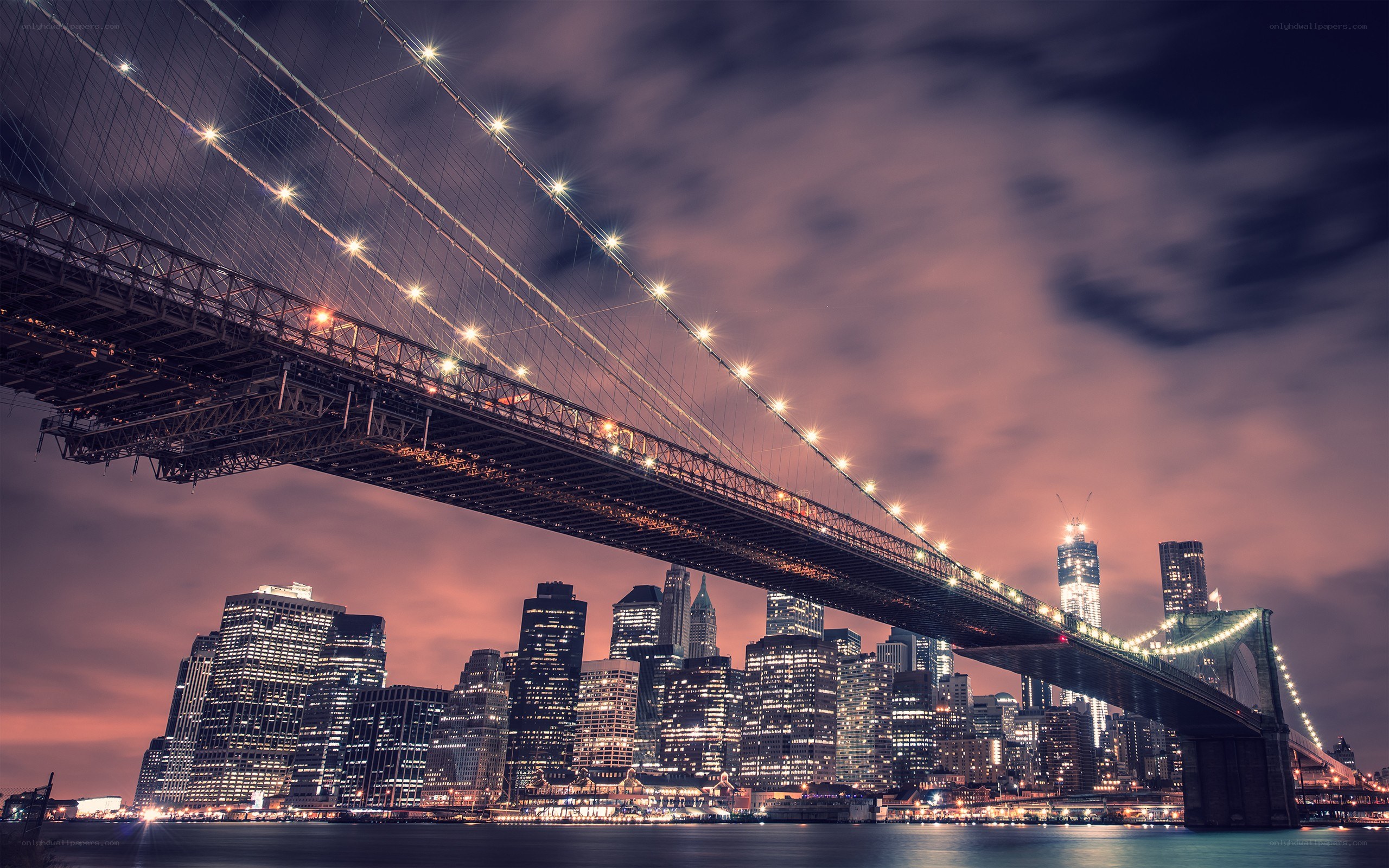 Brooklyn Bridge at dusk
