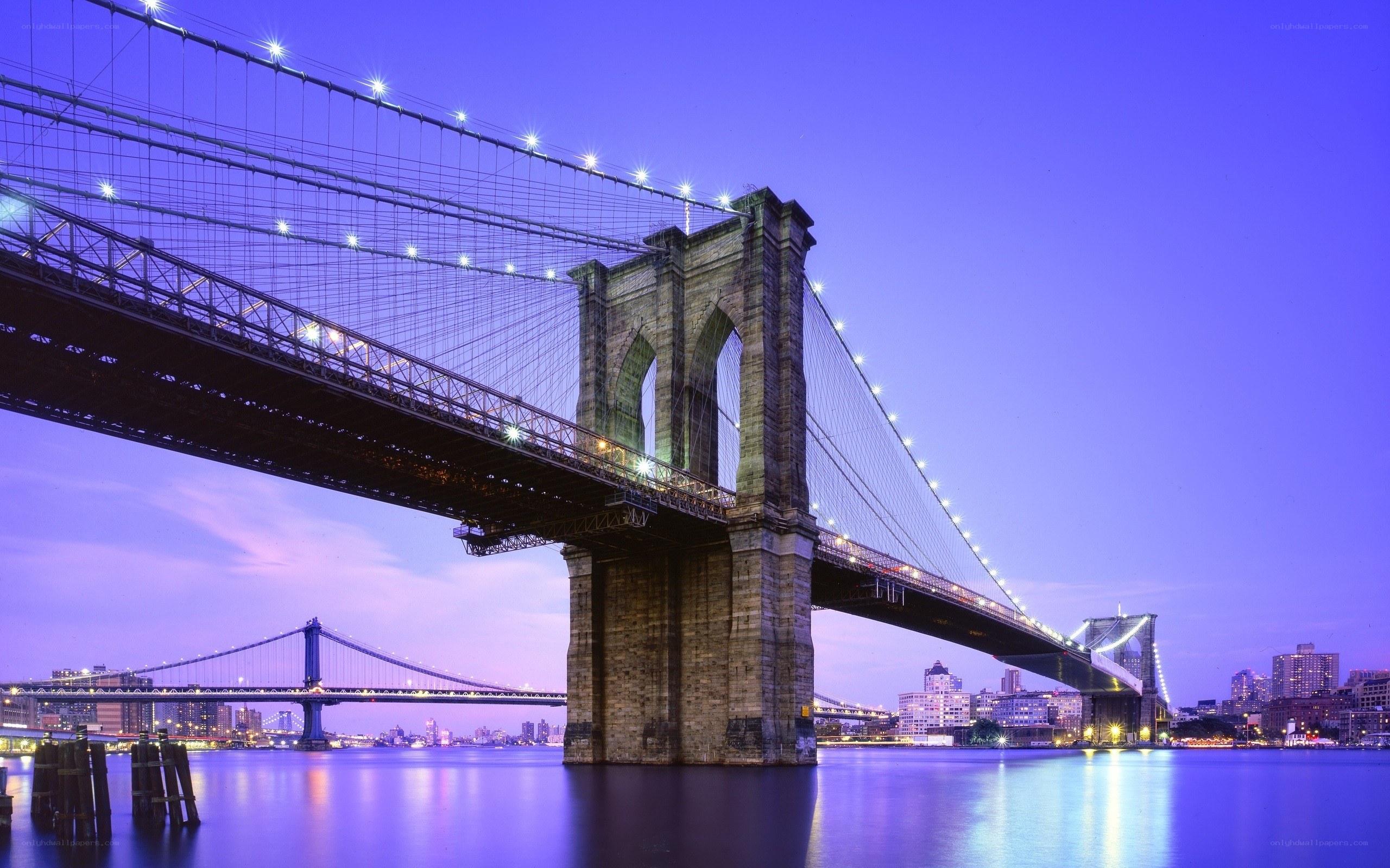 Brooklyn Bridge at dusk