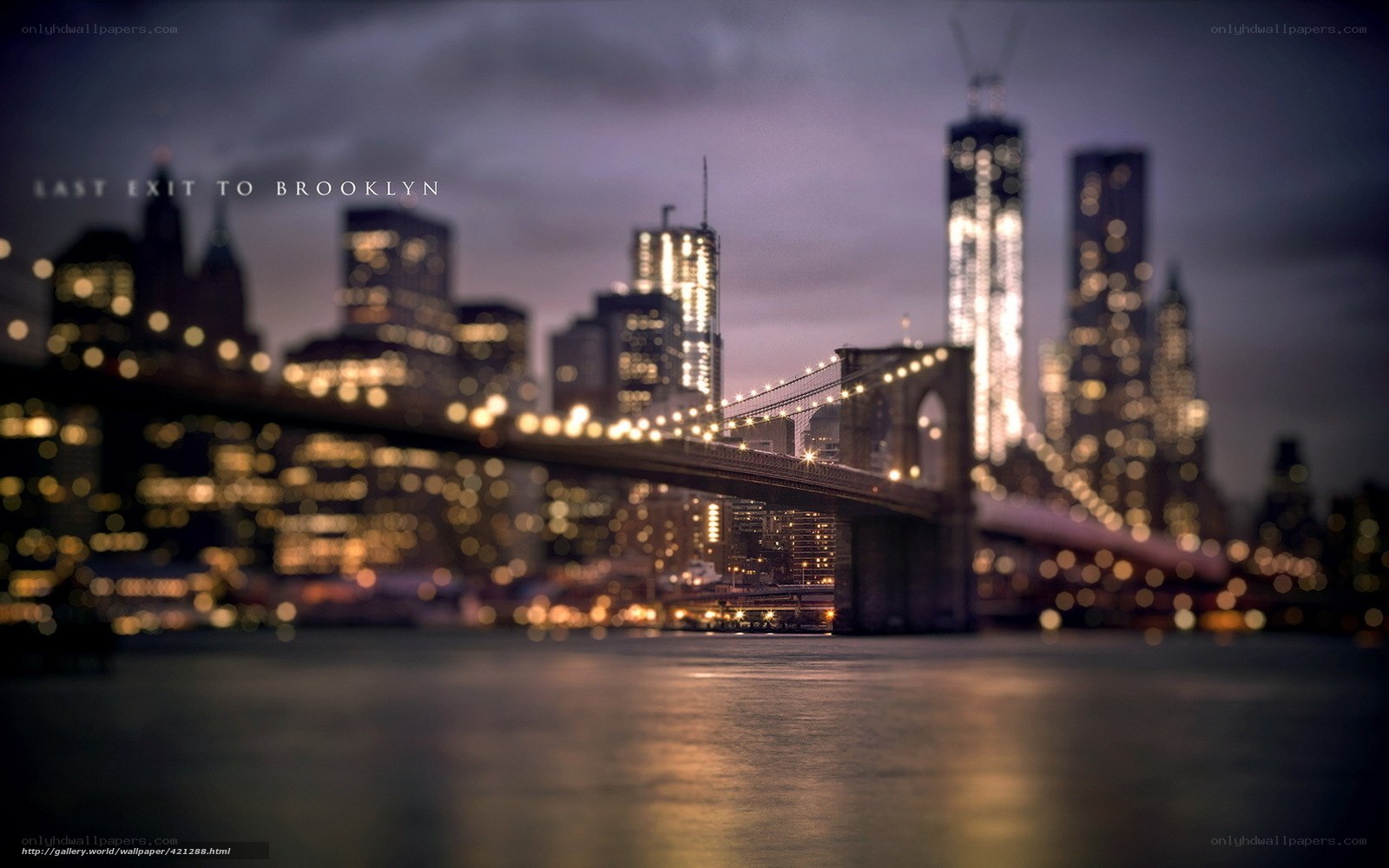 Brooklyn Bridge at dusk