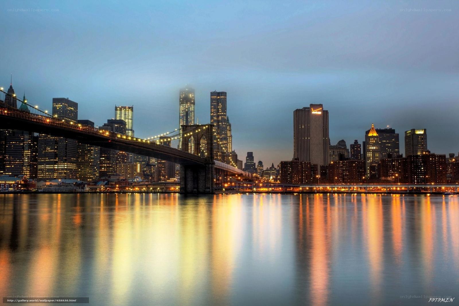 Brooklyn Bridge at dusk