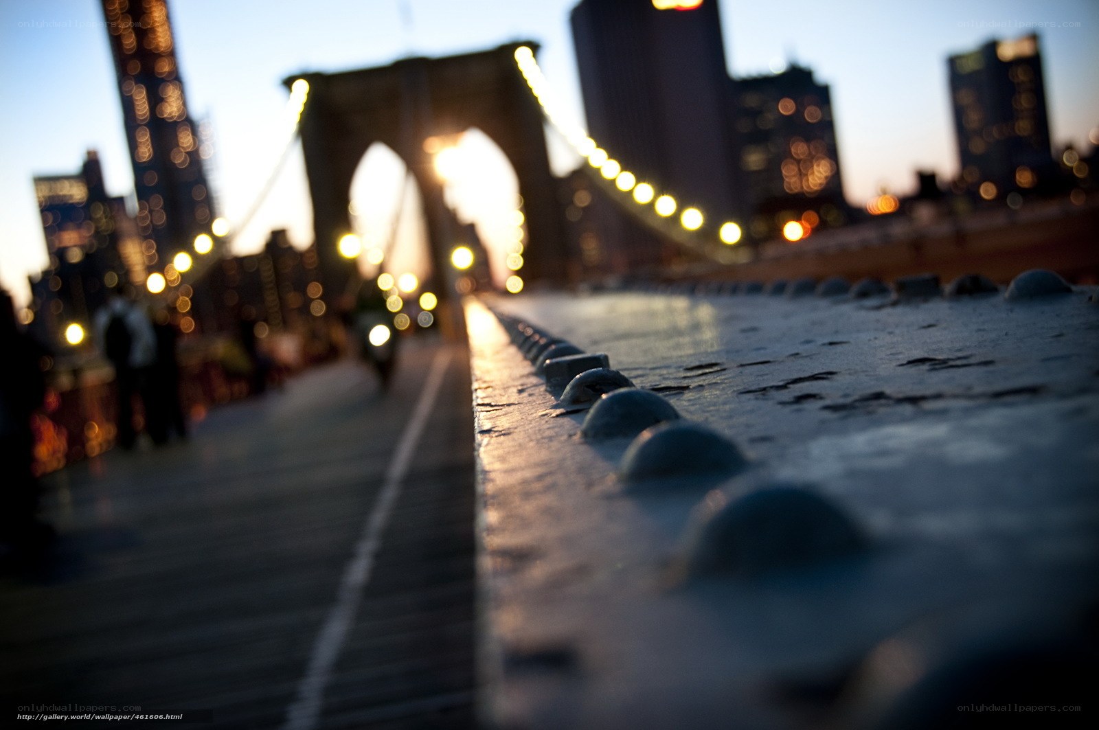 Brooklyn Bridge at dusk