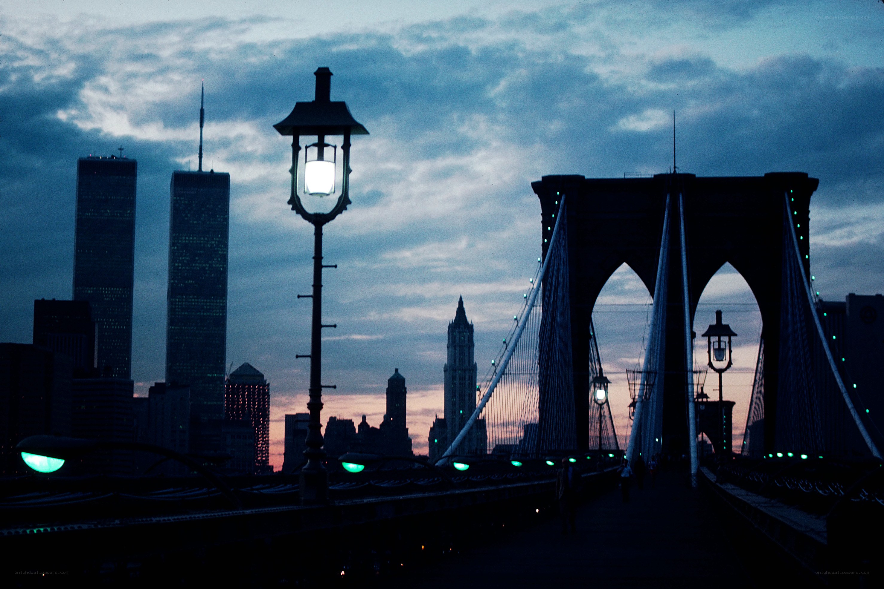 Brooklyn Bridge at dusk
