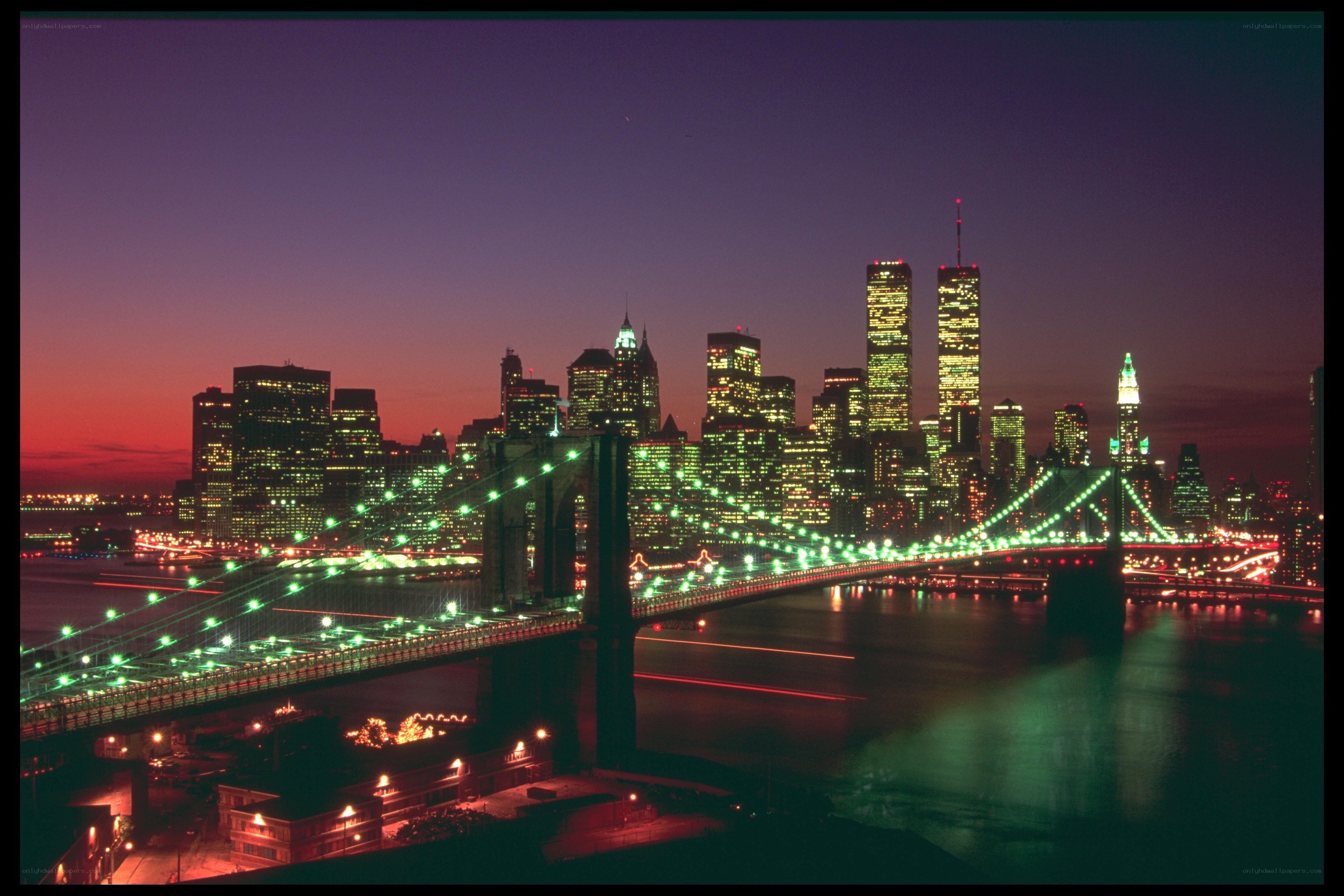 Brooklyn Bridge at dusk