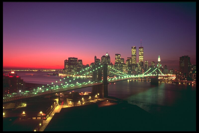 Brooklyn Bridge at dusk
