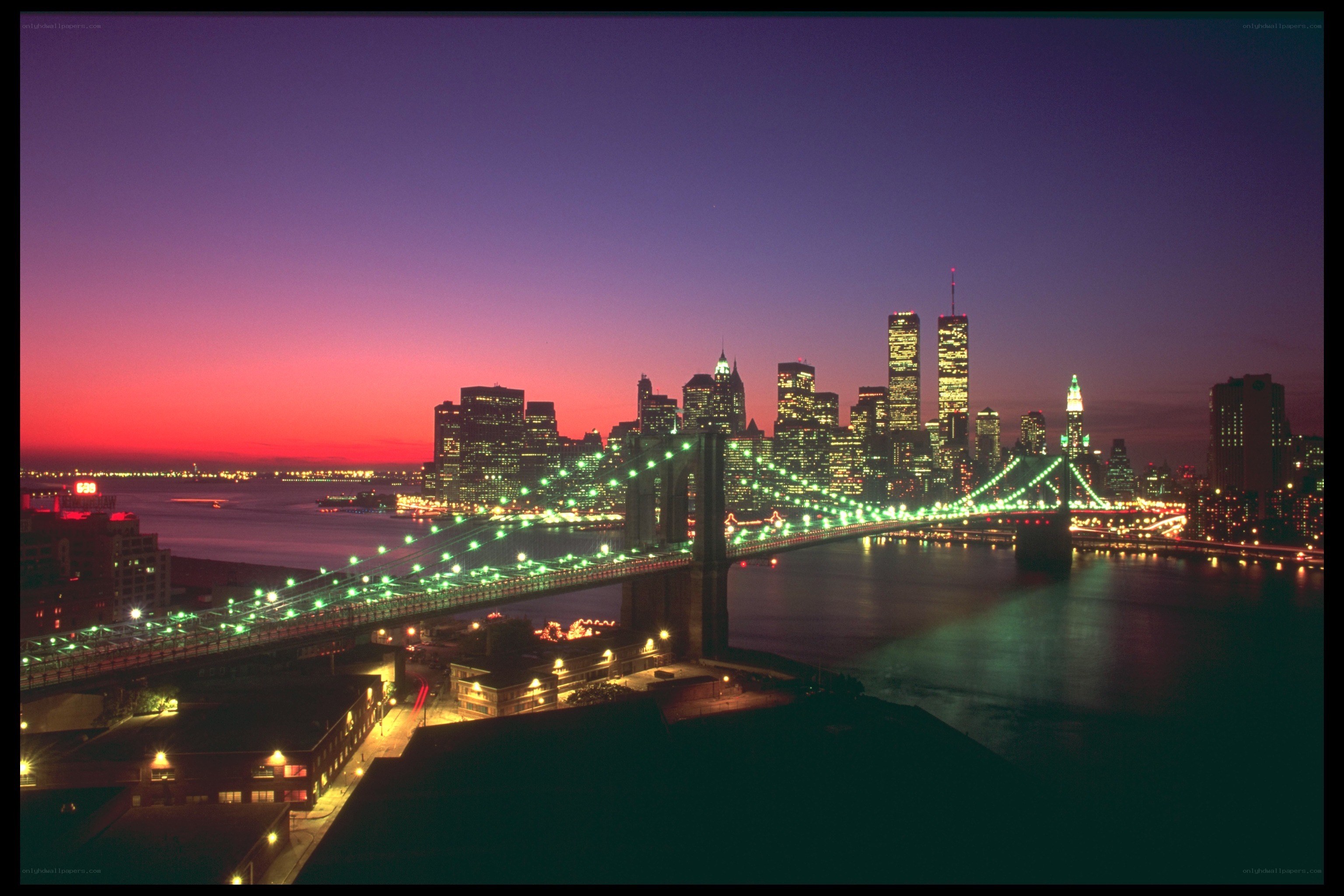 Brooklyn Bridge at dusk