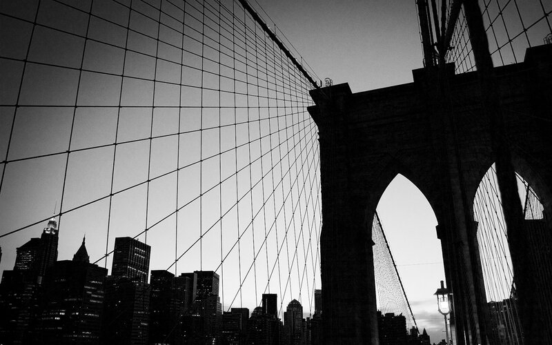 Brooklyn Bridge at dusk