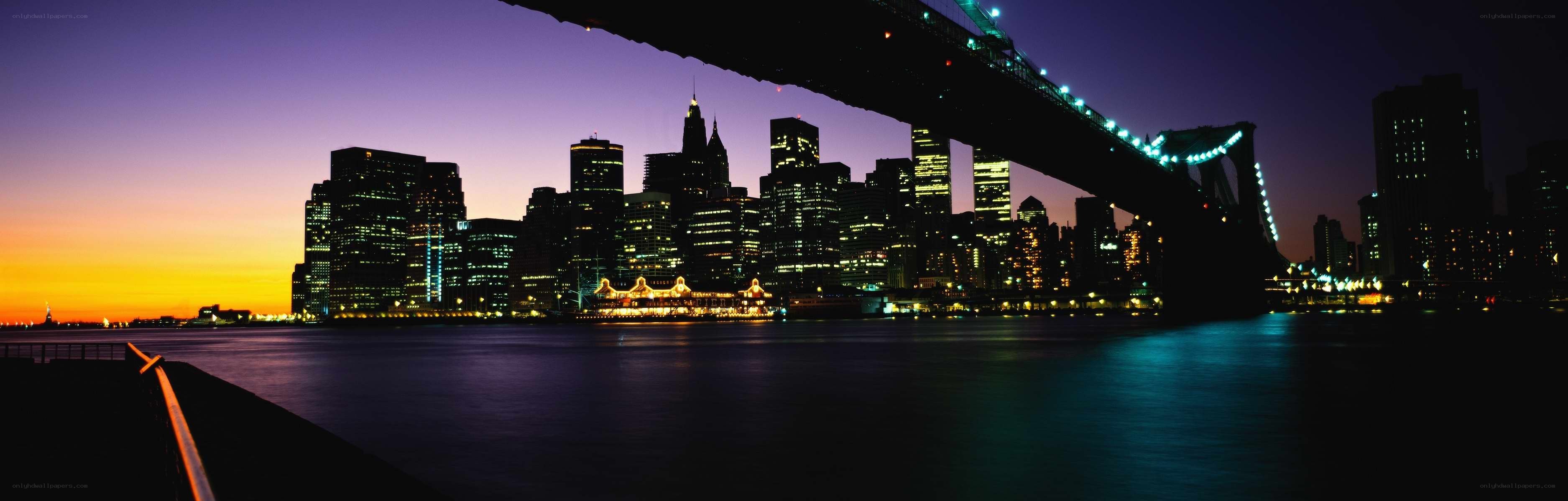 Brooklyn Bridge at dusk