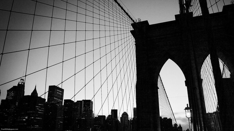 Brooklyn Bridge at dusk
